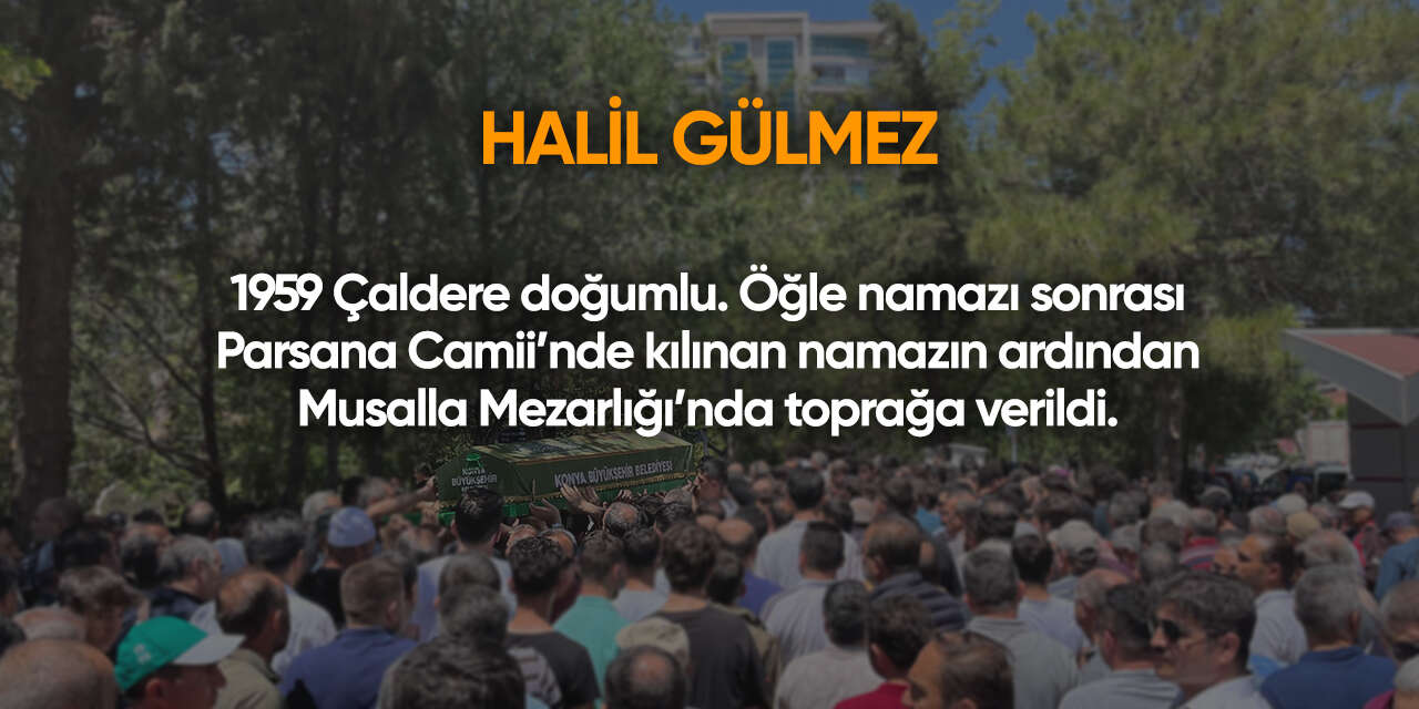 Konya'da bugün vefat edenler | 27 Ekim 2026 18